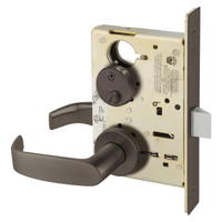 Sargent 8265-LNL Privacy Bedroom or Bath Mortise Lock, L - Lever, LN - Rose, Field Reversible, Grade 1