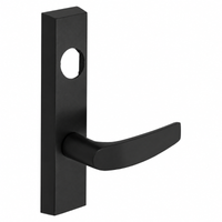 SARGENT LC-704-ETB-BSP exit device trim with B lever, black suede powder coat escutcheon, less cylinder