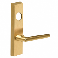 SARGENT LC-704-ETMD-US4 exit device trim with MD lever, satin brass escutcheon, less cylinder
