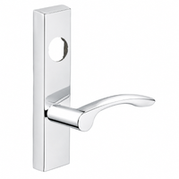 SARGENT LC-704-ETMV-US26 exit device trim with MV lever, polished chrome escutcheon, less cylinder