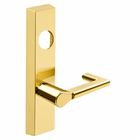 SARGENT LC-704-ETND-US3 exit device trim in polished brass, ET escutcheon with ND lever, less cylinder