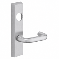SARGENT LC-706-8-ETJ exit device trim lever, US26D satin chrome, rectangular escutcheon less cylinder