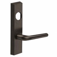 SARGENT LC-706-8-ETME US10B exit device trim with ME lever, dark bronze rectangular escutcheon, less cylinder