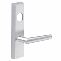 SARGENT LC-706-8-ETMI-US26D exit device trim with MI lever, satin chrome, rectangular escutcheon less cylinder