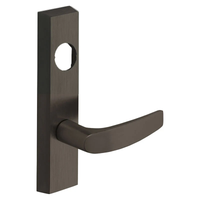 SARGENT LC-713-8-ETB exit device trim with B lever, US10B dark bronze rectangular escutcheon