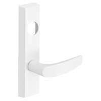 SARGENT LC-713-8-ETB-WSP exit device trim, white suede powder coat escutcheon with B lever