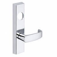 SARGENT LC-713-8-ETL-US26 exit device trim, polished chrome ET escutcheon with L lever, less cylinder