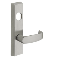SARGENT LC-713-8-ETL exit device trim, L lever on rectangular escutcheon, satin chrome US26D, less cylinder
