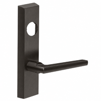 SARGENT LC-713-8-ETMD-US10B exit device trim with MD lever, dark bronze US10B rectangular escutcheon
