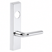 SARGENT LC-713-8-ETME-US26 exit device trim, polished chrome, rectangular escutcheon with ME lever