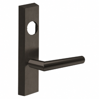 SARGENT LC-713-8-ETMI exit device trim, MI lever on rectangular escutcheon, dark bronze US10B
