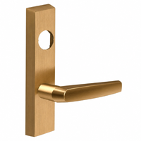 SARGENT LC-713-8-ETMJ-US10 exit device trim, satin bronze rectangular escutcheon with MJ lever
