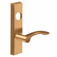 SARGENT LC-713-8-ETMV-US10 exit device trim with MV lever, satin bronze finish, rectangular escutcheon