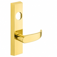 SARGENT LC-713-8-ETP-US3 exit device trim, polished brass, ET escutcheon with P lever, less cylinder