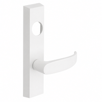SARGENT LC-713-8-ETP-WSP exit device trim in WSP white suede powder coat with P lever, less cylinder