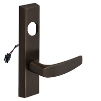 SARGENT LC-776-8-ETB-24V-US10BE electrified B lever trim in dark bronze, rectangular escutcheon, less cylinder