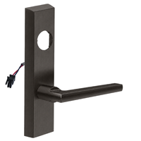 SARGENT LC-776-8-ETMD-24V-US10B electrified ET trim lever, dark bronze US10B, rectangular escutcheon
