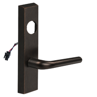 SARGENT LC-776-8-ETME-12V-10BE electrified ET trim lever in dark bronze, rectangular escutcheon, less cylinder