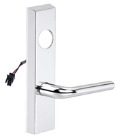 SARGENT LC-776-8-ETME-24V-US26 electrified ET trim lever, polished chrome, rectangular escutcheon with round insert