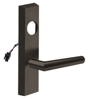 SARGENT LC-776-8-ETMI-12V-US10B electrified ET trim lever, dark bronze US10B, rectangular escutcheon