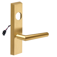 SARGENT LC-776-8-ETMI-12V US4 electrified ET trim lever, satin brass rectangular escutcheon, less cylinder
