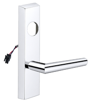 SARGENT LC-776-8-ETMI-24V-US26 electrified ET trim lever in polished chrome, rectangular escutcheon, less cylinder