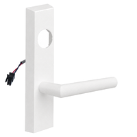 SARGENT LC-776-8-ETMI-24V-WSP electrified ET trim lever in white suede powder coat, rectangular escutcheon