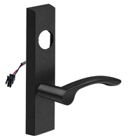 SARGENT LC-776-8-ETMV electrified MV lever trim, BSP black finish, rectangular escutcheon, less cylinder