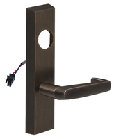 SARGENT LC-776-8-ETNJ-12V-US10BE electrified ET trim lever in oil-rubbed bronze, rectangular escutcheon