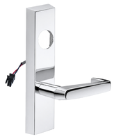 SARGENT LC-776-8-ETNJ-12V-US26 electrified ET trim lever, polished chrome, rectangular escutcheon less cylinder