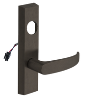 SARGENT LC-776-8-ETP-24V-US10B electrified ET trim lever in oil-rubbed bronze, rectangular escutcheon