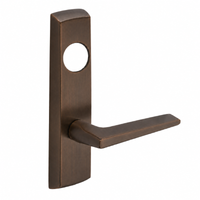 SARGENT LC-P704-NEF-US10BL narrow stile exit device lever trim, dark bronze finish with rectangular escutcheon