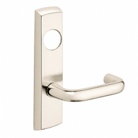 SARGENT LC-P704-NEJ-US14 narrow stile exit device lever trim, satin nickel plate with J lever and cylinder hole