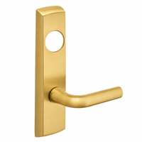 SARGENT LC-P704-NEW-US4 narrow stile exit device lever trim, satin brass plate with W lever, less cylinder