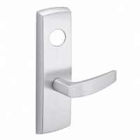 SARGENT LC-P704-WEB-US26D wide stile exit device lever trim, satin chrome, B lever with rectangular escutcheon