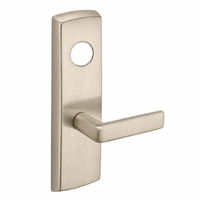 SARGENT LC-P704-WEE-US15 wide stile exit device lever trim, satin nickel plate with E lever, less cylinder