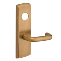 SARGENT LC-P704-WEJ-US10 wide stile exit device lever trim, satin bronze plate with J lever and cylinder hole