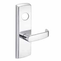 SARGENT LC-P704-WEL-US26 wide stile exit device lever trim, polished chrome plate with L lever