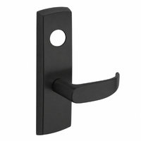SARGENT LC-P704-WEP-BSP wide stile exit device lever trim in BSP black suede powder coat, P lever, less cylinder