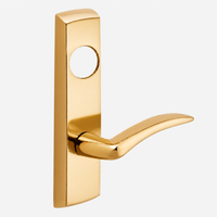 SARGENT LC-P706-8-NEA-US9 narrow stile exit device lever trim, polished bronze, A lever with rectangular escutcheon
