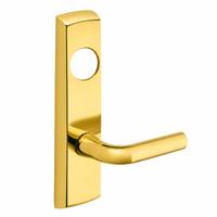 SARGENT LC-P706-8-NEW-US3 narrow stile exit device lever trim, polished brass plate with W lever