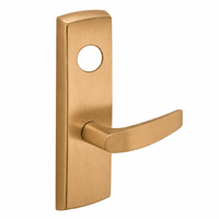 SARGENT LC-P706-8-WEB exit device lever trim, US10 satin bronze, wide stile escutcheon with B lever, less cylinder