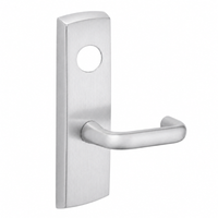 SARGENT LC-P706-8-WEJ-US26D wide stile exit device lever trim, satin chrome J lever with escutcheon, less cylinder