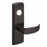 SARGENT LC-P706-8-WEP-US10B wide stile exit device lever trim, dark bronze finish, P lever with cylinder hole