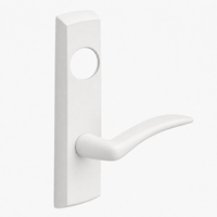 SARGENT LC-P713-8-NEA-WSP narrow stile exit device lever trim in white suede powder coat, A lever