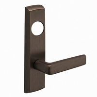 SARGENT LC-P713-8-NEE-US10BL narrow stile exit device lever trim, dark bronze finish, rectangular escutcheon