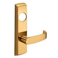 SARGENT LC-P713-8-NEL-US9 narrow stile exit device lever trim in bright bronze, L lever with rectangular escutcheon