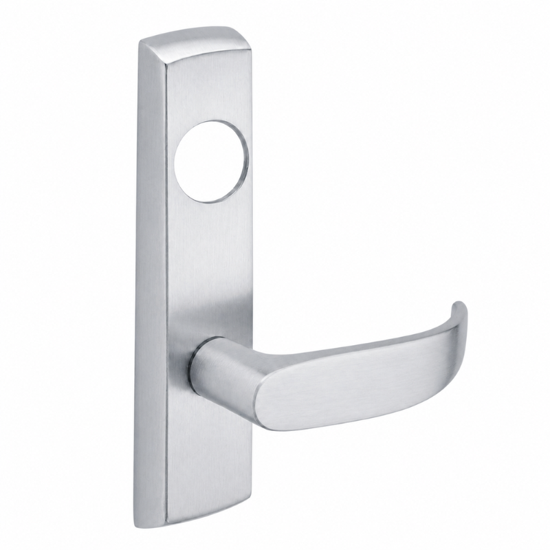 SARGENT LC-P713-8-NEP-US26D narrow stile exit device lever trim, satin chrome, P lever with escutcheon