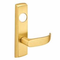 SARGENT LC-P713-8-NEP-US4 narrow stile exit device lever trim, satin brass backplate with P lever