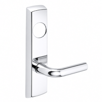 SARGENT LC-P713-8-NEW narrow stile exit device lever trim, US26 polished chrome, W lever, less cylinder